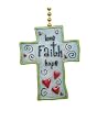 Love Faith Hope Hearts Cross Ceiling Fan Light Pull Chain