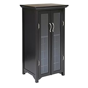 Wine Cabinet with -2- Glass Doors Espresso Finish by Modern Lines