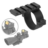 Ade Advanced Optics 1" Scope Ring Adaptor with Picatinny/wseaver/universal Rail