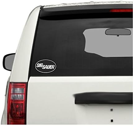 By Decorainbow- "Sig Sauer Firearms" decals (6" Longest Side) Car Truck bumper Window decal sticker Stickers