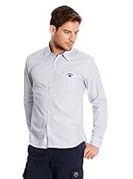 Ossa Fashion Camisa Hombre (Azul Claro / Blanco)