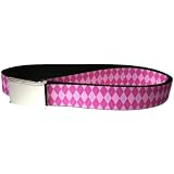Argyle - Pink and Fuschia Web Belt