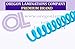 Spiral Binding Coils 8mm (5/16 x 36-inch) 4:1 [pk of 100] Baby Blue (PMS 299 C)