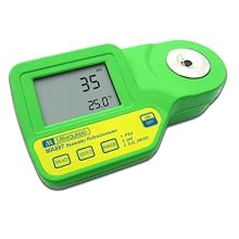 Milwaukee MA871 Digital Sugar Refractometer with Automatic Temp Compensation, Yellow LED, 0 to 85 percent Brix, +/- 0.2 percent Accuracy, 0.1 percent Resolution