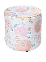 APOLENA Fodera Pouf (Blanco/Multicolor)
