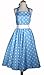Hey Viv ! 50s Retro Style Halter Dress - Bluebell Polka Dots