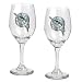 Florida Marlins MLB 2pc Wine Glass Set - Primary Logo by Great American Products