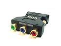 DVI-I Male to 3 RCA component Adapter w/ DIP Switch for ATI Video Cards (Gold Plated)