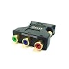 DVI-I Male to 3 RCA component Adapter w/ DIP Switch for ATI Video Cards(Gold Plated)
