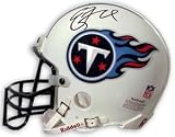 Eddie George signed Tennessee Titans Authentic Mini Helmet- Mounted Hologram