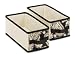 Whitmor 6686-2710 Fashion Paisley Canvas Soft Storage Shoe Shelf Drawers, Set of Two