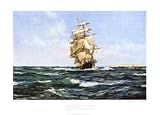 Up Channel the 'Lahloo' Montague Dawson 36x26