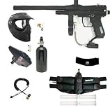 Paintball Kingman Pilot Custom Painted Black Refurbished Marker Nitro Set