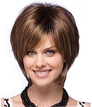 HI GIRL New BOB Style Fashion Sexy Short Curly Cosplay Womens Hair Straight Full Wigs #17