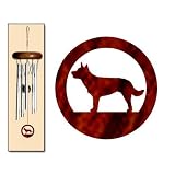 Australian Kelpie Wind Chimes X-SMALL Silver