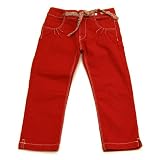 Marese Sweet western look OOXOO - Adjustable waist red liberty print gingham attached belt by Marese