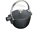 Review Staub 16500 23 / Staub La Theiere 1 Quart Round Teapot, Black