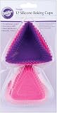 Wilton Triangle Silicone Baking Cups, 12 Count