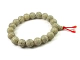 White Lotus Seed Mala Stretch Bracelet, 6 