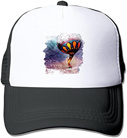 LIANBANG Circa Survive Adjustable Printing Mesh Cap Unisex Adult Sun Visor Baseball Mesh Hat