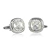 Cuff-Daddy Swarovski Crystal Clear Cufflinks with Presentation Box