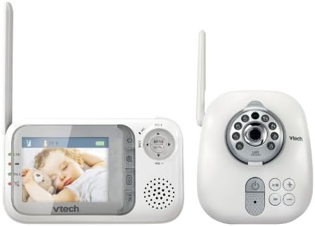 VTechVM321 Video Baby Monitor with Automatic Infrared Night Vision, Adjustable Camera, Zoom, 5 Soothing Lullabies & 1,000 Feet of Range
