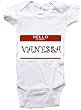 HELLO MY NAME IS VANESSA - Name-series - White Or Pink Onesie / Baby T-shirt