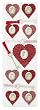 Martha Stewart Crafts Glitter Heart And Key Stickers