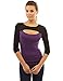 Patty Women's Keyhole Long Sleeve Blouse Top