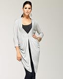 bebe Double Button Drape Cardigan
