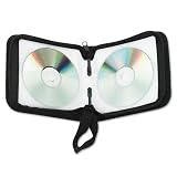 Innovera : CD/DVD Wallet Holds 24 CDs, Nylon, Black -:- Sold as 2 Packs of - 1 - / - Total of 2 Each