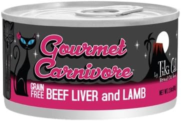 Tiki Cat Gourmet Carnivore 6oz Cans-8 Pack Beef Liver and Lamb