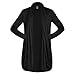 SCOTTeVEST Madeline Cardigan for Women - 4 Hidden Pockets - Lightweight Wrinkle-Resistant Sweater for Travel & More (Black, Medium)
