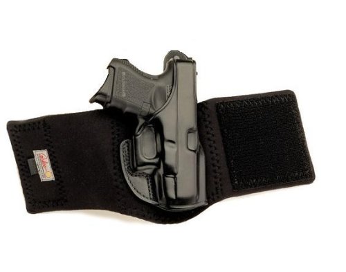 Galco Ankle Glove / Ankle Holster for S&W J Frame 640 Cent 2 1/8-Inch .357 (Black, Left-hand)