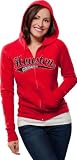 Houston Cougars Women's Distressed Tail Sweep Full Zip Hooded Sweatshirt