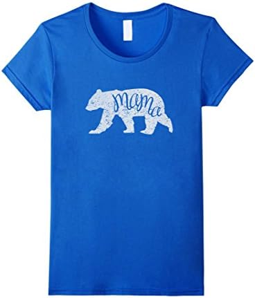 Women's Mama Bear Shirt Graphic Tee Medium Royal Blue