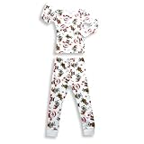 holiday family sleepwear-Saras Prints - Girls Long Sleeve X-mas And Holiday Pajamas, White (Size 4)