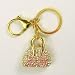 Versace Pink Crystals Handbag Keychain