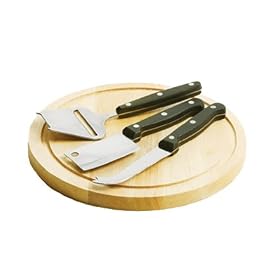 4 Pc. Cheese Board and Knives Set By Arcosteel by