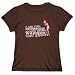 T-Shirt Womens Brown " Mathematician " your mom warned you about Occupations Large