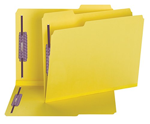Smead Pressboard Fastener File Folder with SafeSHIELD Fasteners, 2 Fasteners, 1/3-Cut Tab, 2