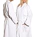 Waffle Diamond 100% Cotton Waffle Kimono Robe Unisex Bathrobe for Men and Women