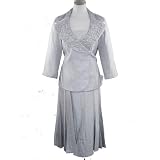 Gina Bacconi Silver Grey Wedding Suit - Size 10