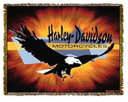 Harley-Davidson&reg; Motorcycles Eagle Fire Throw