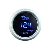 52mm Blue Digital LED Volt Meter Gauge 