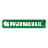  MAZOWIECKIE ST  STREET SIGN CITY POLAND