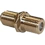 Pair of F-Type Satellite or Cable Coaxial Connectors - use to join or extend Cables