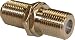 Pair of F-Type Satellite or Cable Coaxial Connectors - use to join or extend Cables