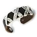 Jewelry : Not All Who Wander Are Lost - Sterling Silver and Leather Unisex Cuff