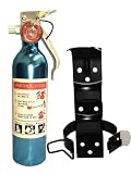 Royal Blue Automotive Fire Extinguisher with Cradle